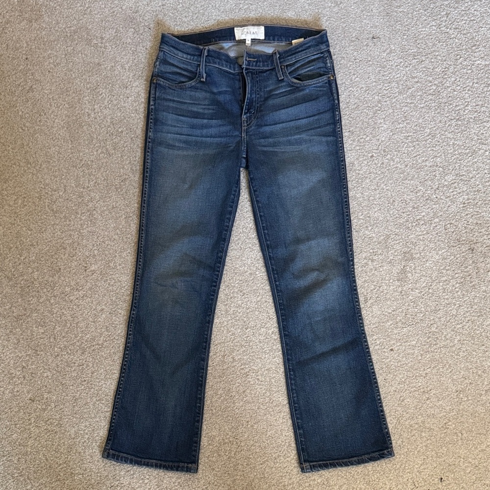 THE GREAT. the nerd boot cut jean